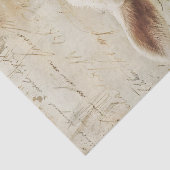 かわいい子羊ピンクの花スクリプトデコページ 薄葉紙 (詳細)