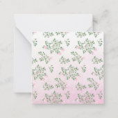 かわいい子羊フローラキッズクラスルームのバレンタイン ノートカード (裏面)