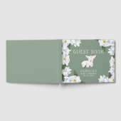 かわいい子羊フローラ赤ちゃんシャワー ゲストブック (全面)