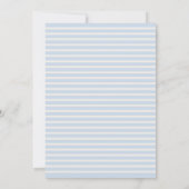 かわいい子羊素朴男の赤ちゃんシャワー招待状 招待状 (裏面)