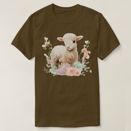 かわいい子羊1 Tシャツ (デザイン正面)