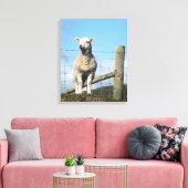 かわいい子羊 キャンバスプリント (インサイチュ (リビング))