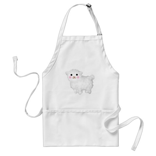 かわいい子羊 スタンダードエプロン (正面)
