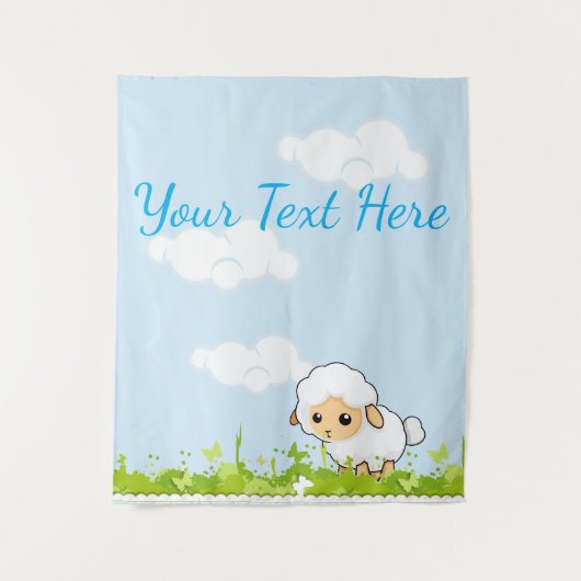 かわいい子羊 タペストリー (正面)