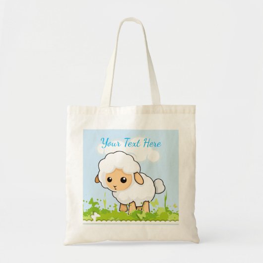 かわいい子羊 トートバッグ (正面)