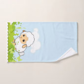 かわいい子羊 バスタオルセット (ハンドタオル)
