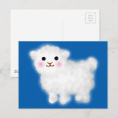 かわいい子羊 ポストカード (正面/裏面)