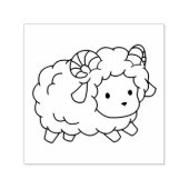 かわいい子羊 ラム カラー ミー セルフインキングスタンプ (デザイン)