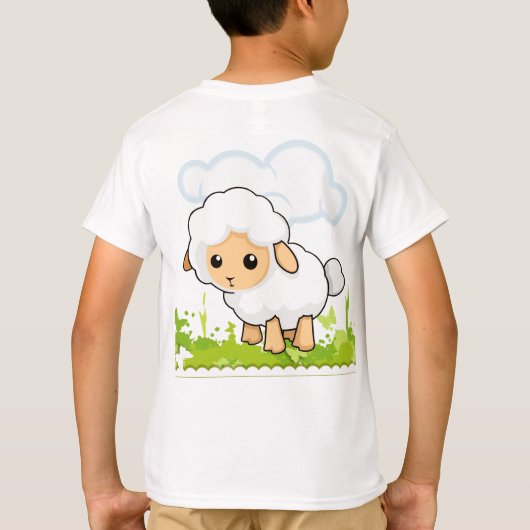 かわいい子羊 Tシャツ (裏面)