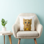 かわいい子考え猫の枕 クッション (椅子)