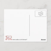 かわいい子豚のアート ポストカード (裏面)