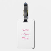 かわいい子豚のチュムリーと美しい友達 ラゲッジタグ (裏面縦)