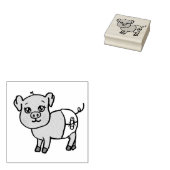 かわいい子豚のファーム動物 ラバースタンプ (押印)