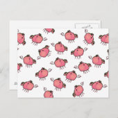 かわいい子豚はがき ポストカード (正面/裏面)