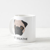 かわいい子豚マグカップ：呼吸のみ コーヒーマグカップ (正面左)