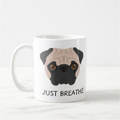 かわいい子豚マグカップ：呼吸のみ コーヒーマグカップ (左)