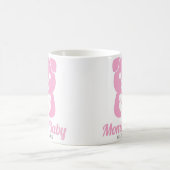 かわいい子豚ママパパピンク色マグカップ コーヒーマグカップ (中央)