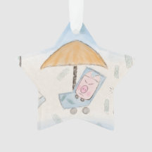 かわいい子豚3頭のビーチ