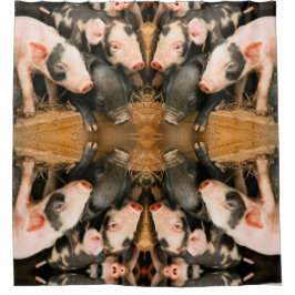 かわいい子豚 シャワーカーテン