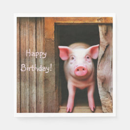 かわいい子豚 スタンダードランチョンナプキン