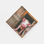 かわいい子豚 スタンダードランチョンナプキン (角)