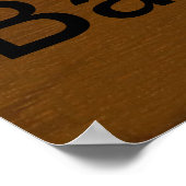 かわいい子豚「ベーコンにノーと言う」 ポスター (角)