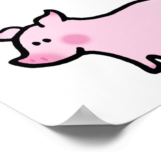 かわいい子豚 ポスター (角)