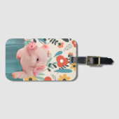 かわいい子豚 ラゲッジタグ (正面横)