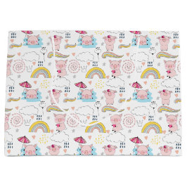 かわいい子豚 ラージペーパーバッグ