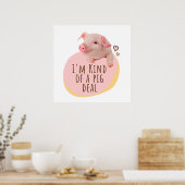 かわいい子豚 – 私は豚の契約のようなものだ ポスター (キッチン)
