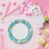 かわいい子遊どものビーチ ペーパープレート (パーティー)