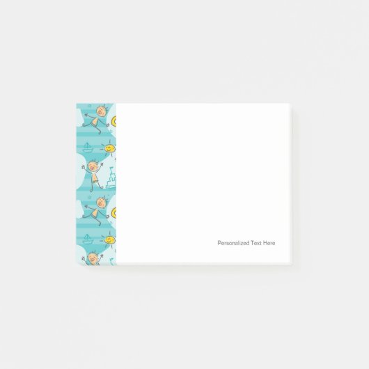 かわいい子遊どものビーチ ポストイット (正面)