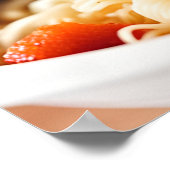 かわいい子食べ物天ラーメン ポスター (角)