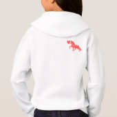 かわいい子馬の私生児のフード付きスウェットシャツ (裏面)