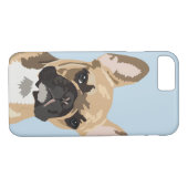 かわいい子鹿の赤いフランスのブルドッグ Case-Mate iPhoneケース (裏面(横))