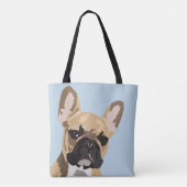 かわいい子鹿の赤いフランスのブルドッグ | Frenchie トートバッグ (裏面)