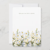 かわいい子鹿の赤ちゃんシャワーサンキューカード。 サンキューカード (裏面)