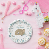 かわいい子鹿の赤ちゃんシャワー ペーパープレート (パーティー)