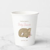 かわいい子鹿の赤ちゃんシャワー 紙コップ (正面)