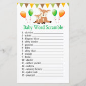 かわいい子鹿ベビーの単語スクランブルゲーム (正面)