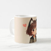 かわいい子 コーヒーマグカップ (正面左)