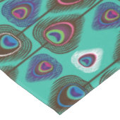 かわいい孔雀の羽パターン テーブルクロス (アングル)