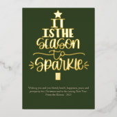 かわいい季節の写真 箔シーズンカード (正面)