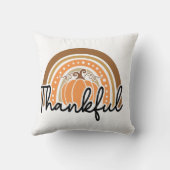 かわいい季節の秋ボホカンプキンサンクフル クッション (裏面)