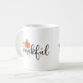 かわいい季節の秋秋のカボチャ感謝 コーヒーマグカップ (正面左)