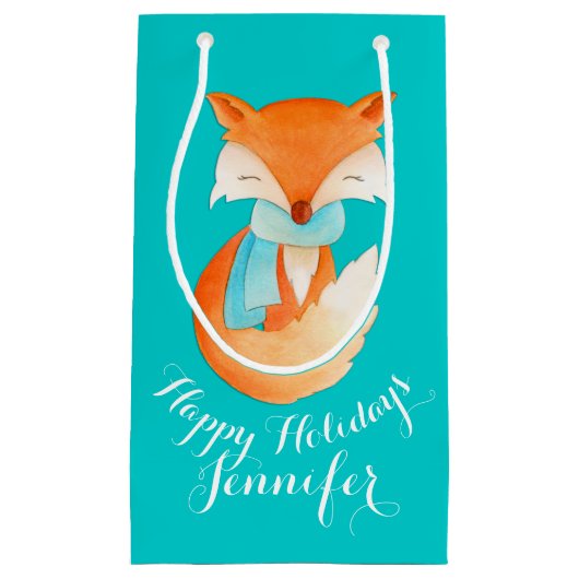 かわいい孤の包まれたな芸術はクリスマスのギフトバッグを示しました スモールペーパーバッグ