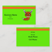 かわいい孤 名刺 (正面/裏面)