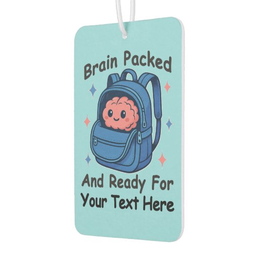 かわいい学校に戻るカスタマイズ可能な「Brain Ready」 カーエアーフレッシュナー (左)