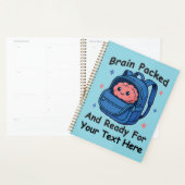かわいい学校に戻るカスタマイズ可能な「Brain Ready」 プランナー手帳 (ディスプレー)