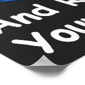 かわいい学校に戻るカスタマイズ可能な「Brain Ready」 ポスター (角)